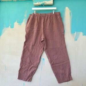 Pure Jill XL Chutney Cropped Pants 2025 Casual Elastic Waist Made‎ in Indonesia